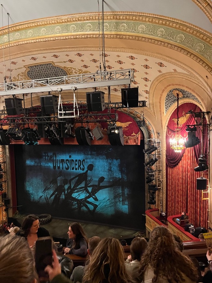The Outsiders on Broadway, from the mezzanine